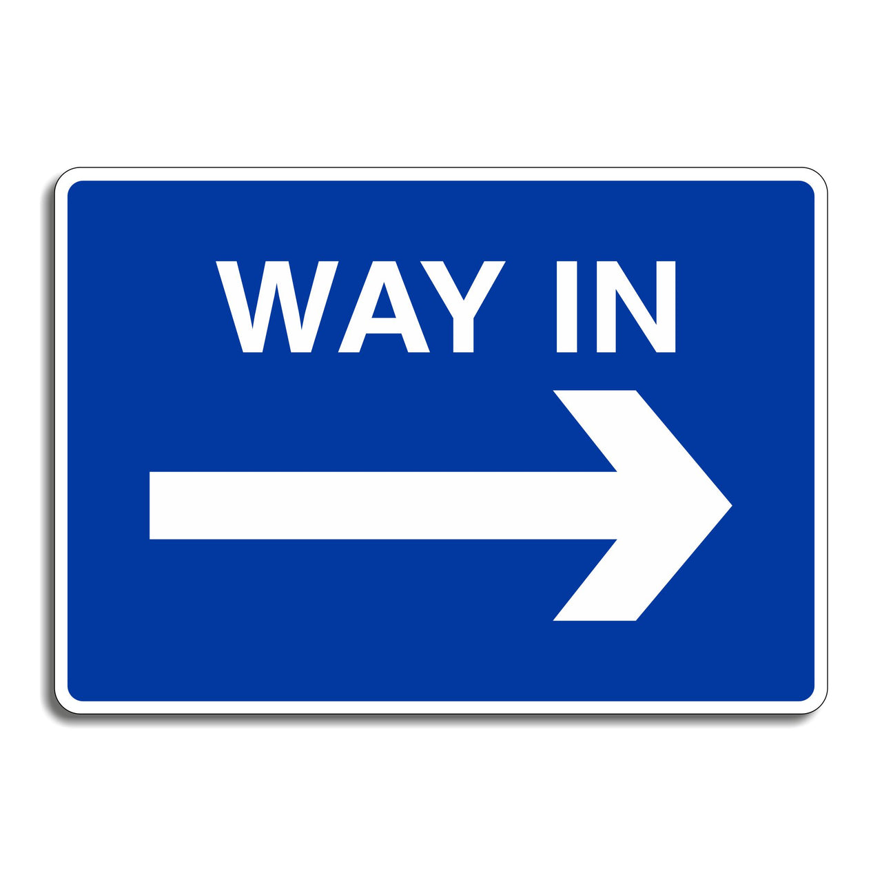 Way In Sign - Right Pointing Arrow