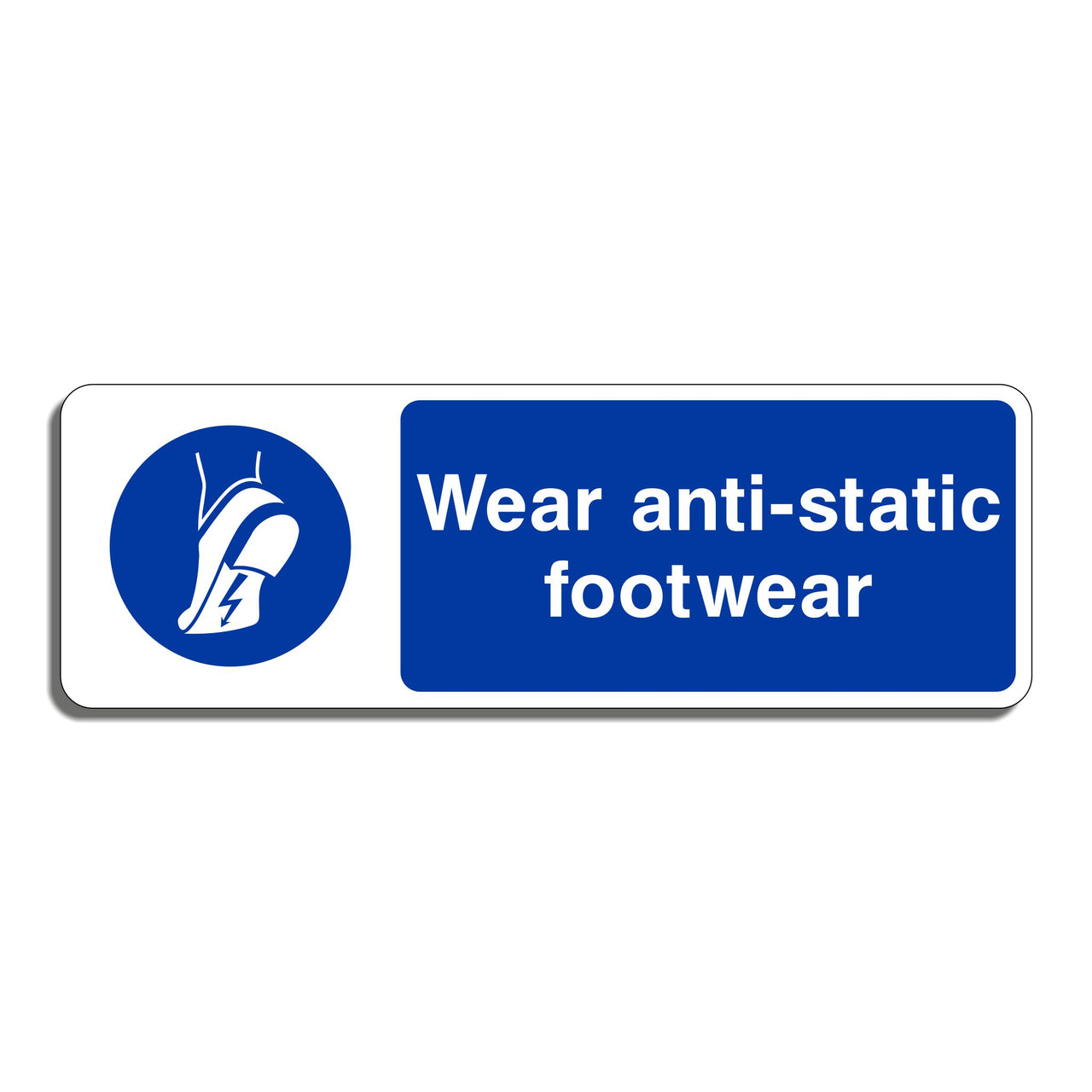 Wear Anti-Static Footwear Safety Sign