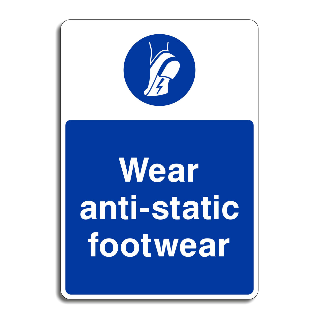 Wear Anti-Static Footwear Sign
