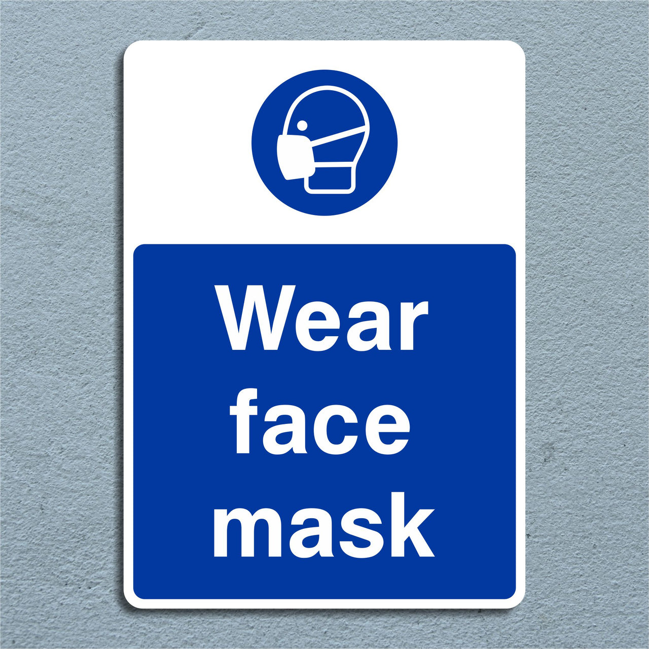 Face Mask Safety Sign