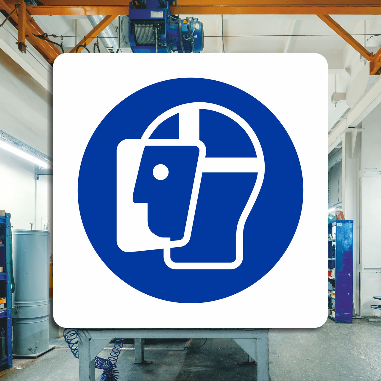 Wear Face Shield Sign