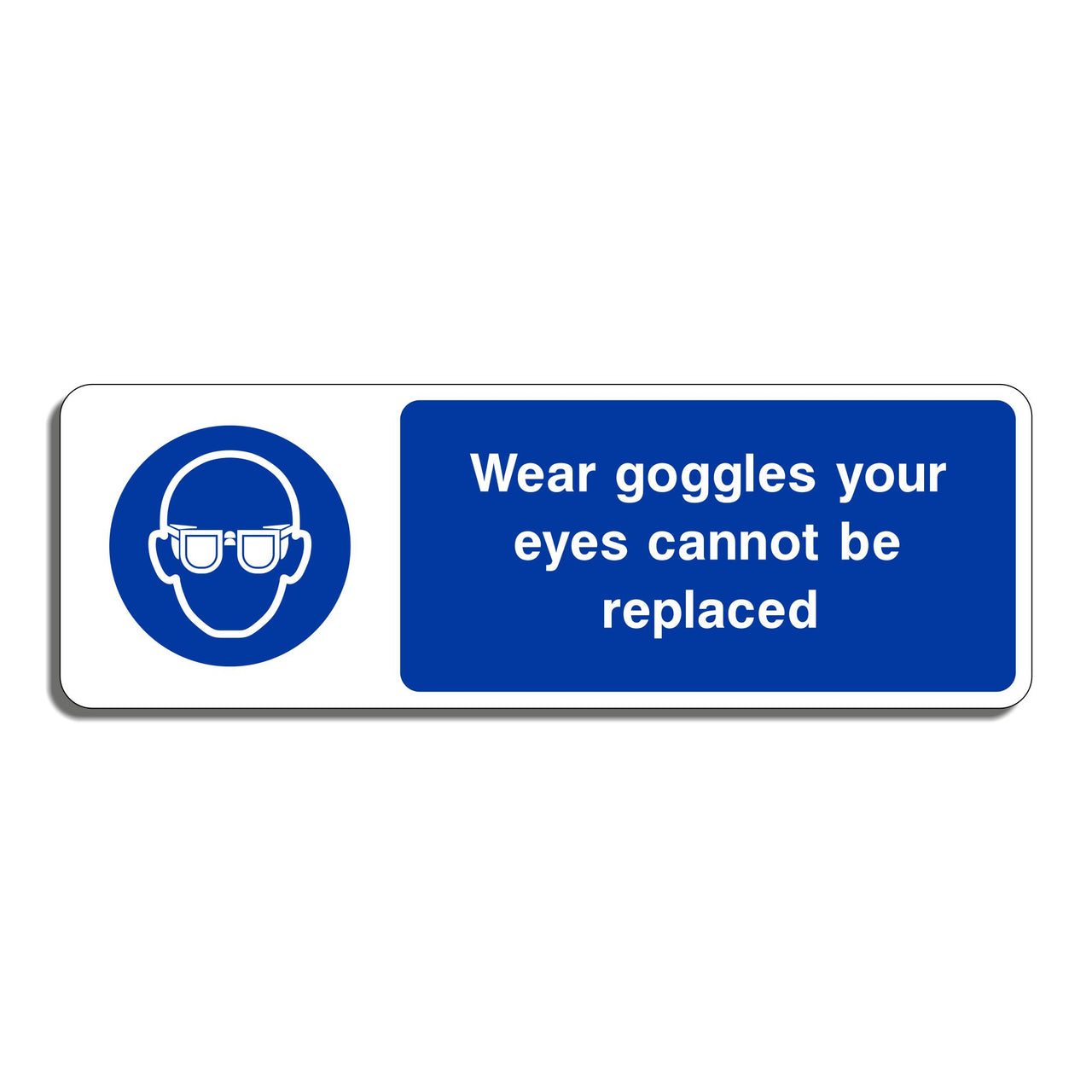 Wear Goggles Your Eyes Cannot Be Replaced Sign
