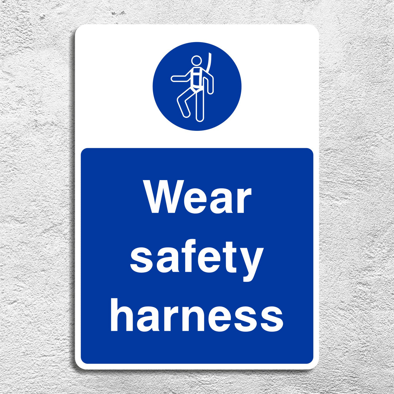 Wear Safety Harness Sign