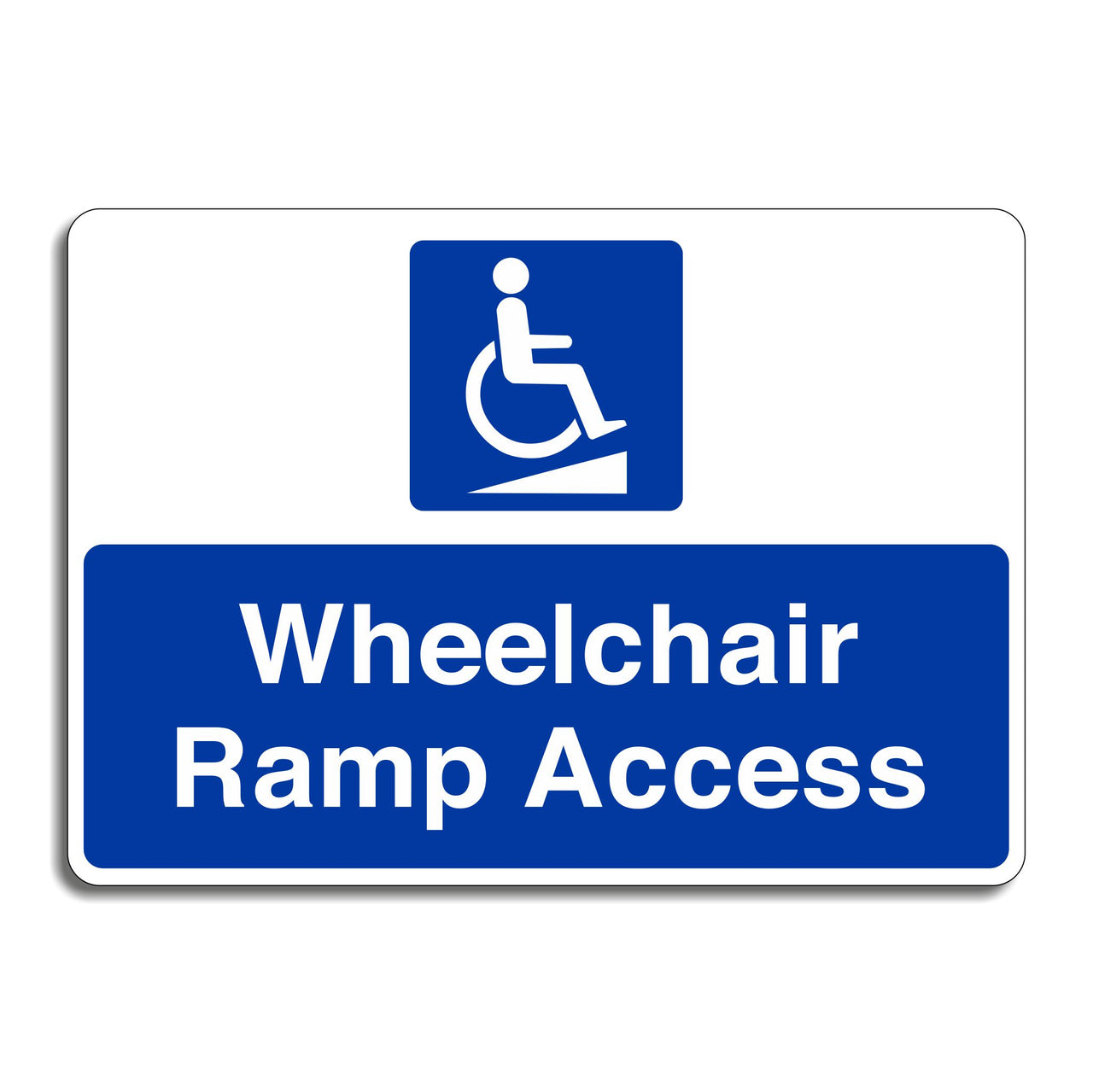 Wheelchair Ramp Access Sign